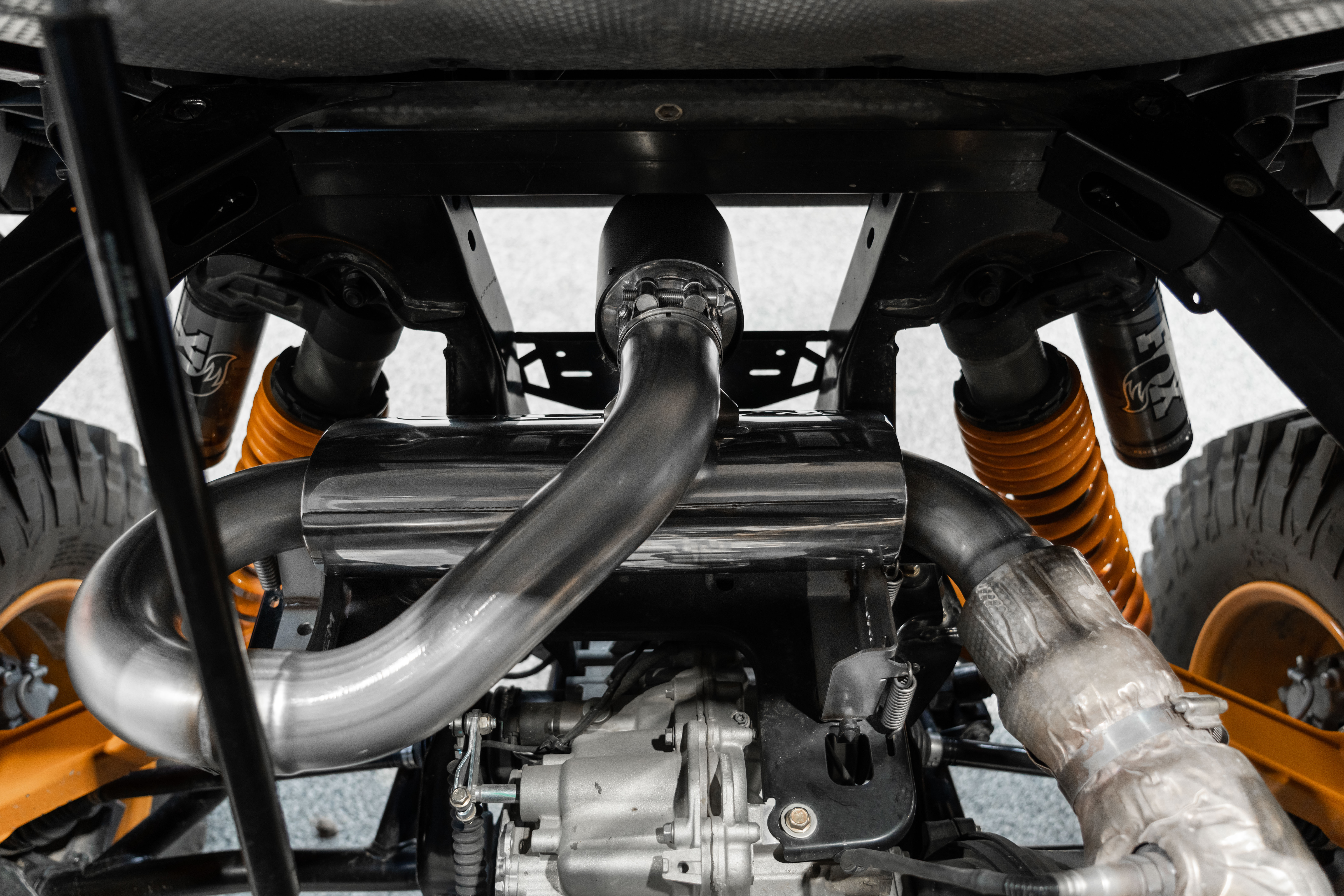 Can-Am Single Slip-on Center Exit Muffler.